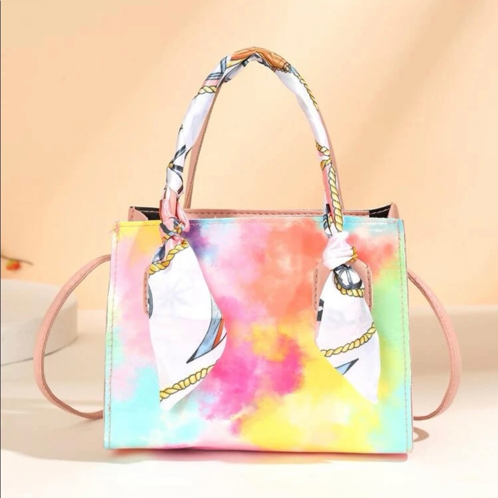 Mini tie dye fashion purse